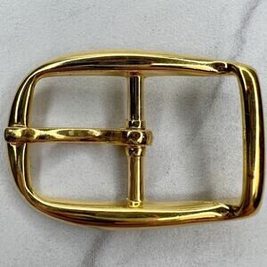 Vintage Gold Tone Simple Basic Belt Buckle for up to 1 Inch Belt